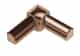 Schluter Rondec Coin Int 2-Bouts 1/2" Alum Cuivre Poli I2L/RO125AKG