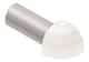 Schluter Rondec Coin Ext 3/8" Alum Blanc ED/RO100W