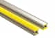 Schluter Dilex-Ez 9/32" Joint Déco 1/4" Pvc Chromé/Jaune EZC/CG6