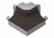Schluter Dilex-Ahk Coin Ext 90° Alum Anthracite Foncé E90/AHK1S/TSDA