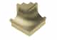 Schluter Dilex-Ahk Coin Ext 90° Alum Laiton Brossé E90/AHK1S/AMGB