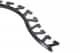 Schluter Jolly-Radius Profilé 7/16" Alum Graphite Brossé R/J110AGRB