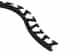 Schluter Jolly-Radius Profilé 5/16" Alum Noir Mat R/J80MGS