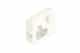 Schluter Jolly Coin Ext 1/4" Alum Blanc Éclatant EV/J60BW