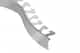 Schluter Schiene-Step-39 Radius 7/16" Inox Brossé R/SS110EB39