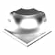 PROROUND Flush Cove-Shaped Outside Corner | Satin Silver