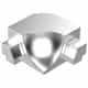 PROROUND Flush Cove-Shaped Inside Corners | Satin Silver
