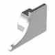 PROROUND Flush Cove-Shaped End Cap Left | Satin Silver