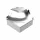 PROROUND Cove-Shaped WF Outside Corner | Satin Silver