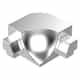 PROROUND Cove-Shaped WF Inside Corner | Satin Silver