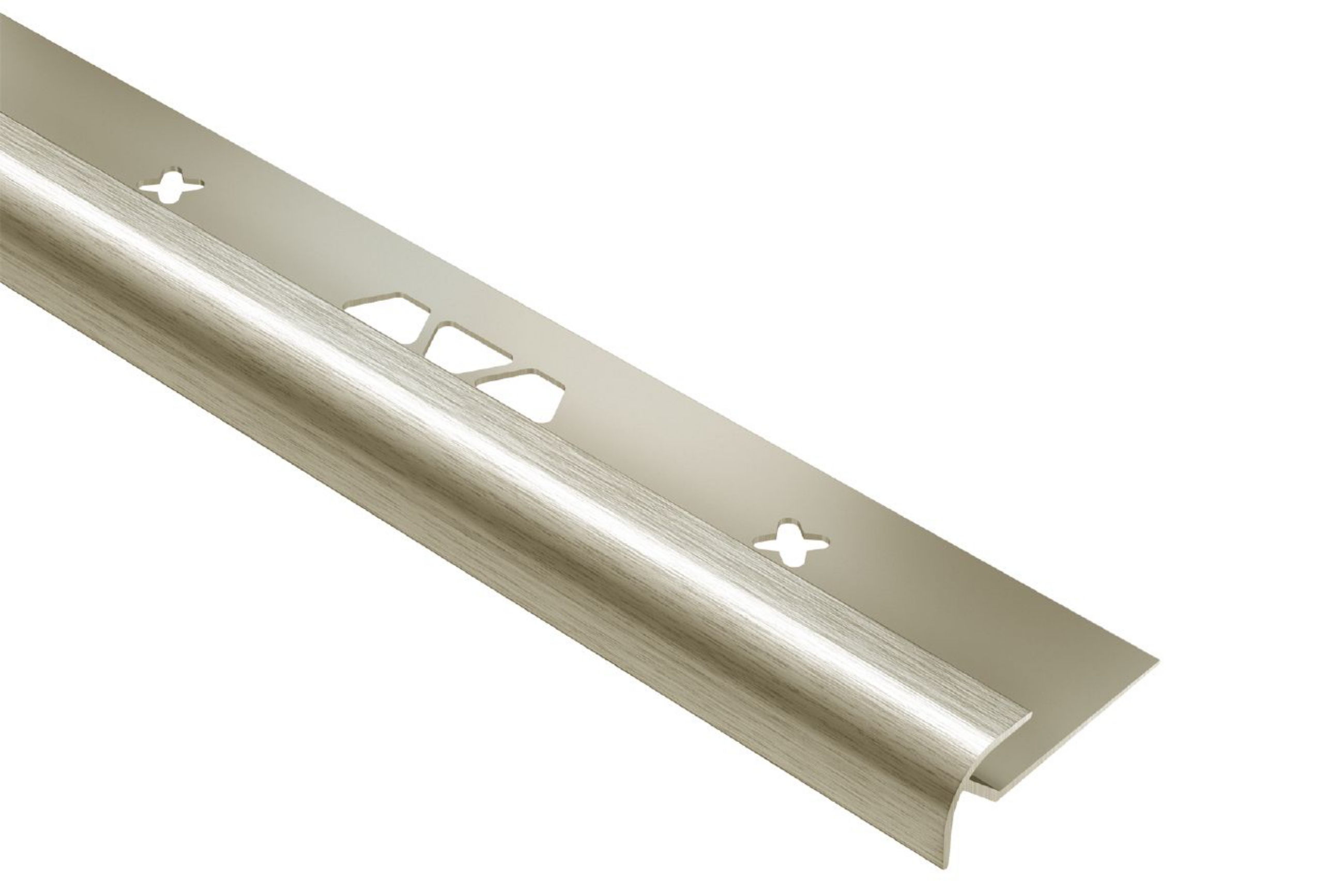 Schluter Vinpro-Ro Profilé Rond 1/4" Alum Nickel Brossé VPRO60ATGB