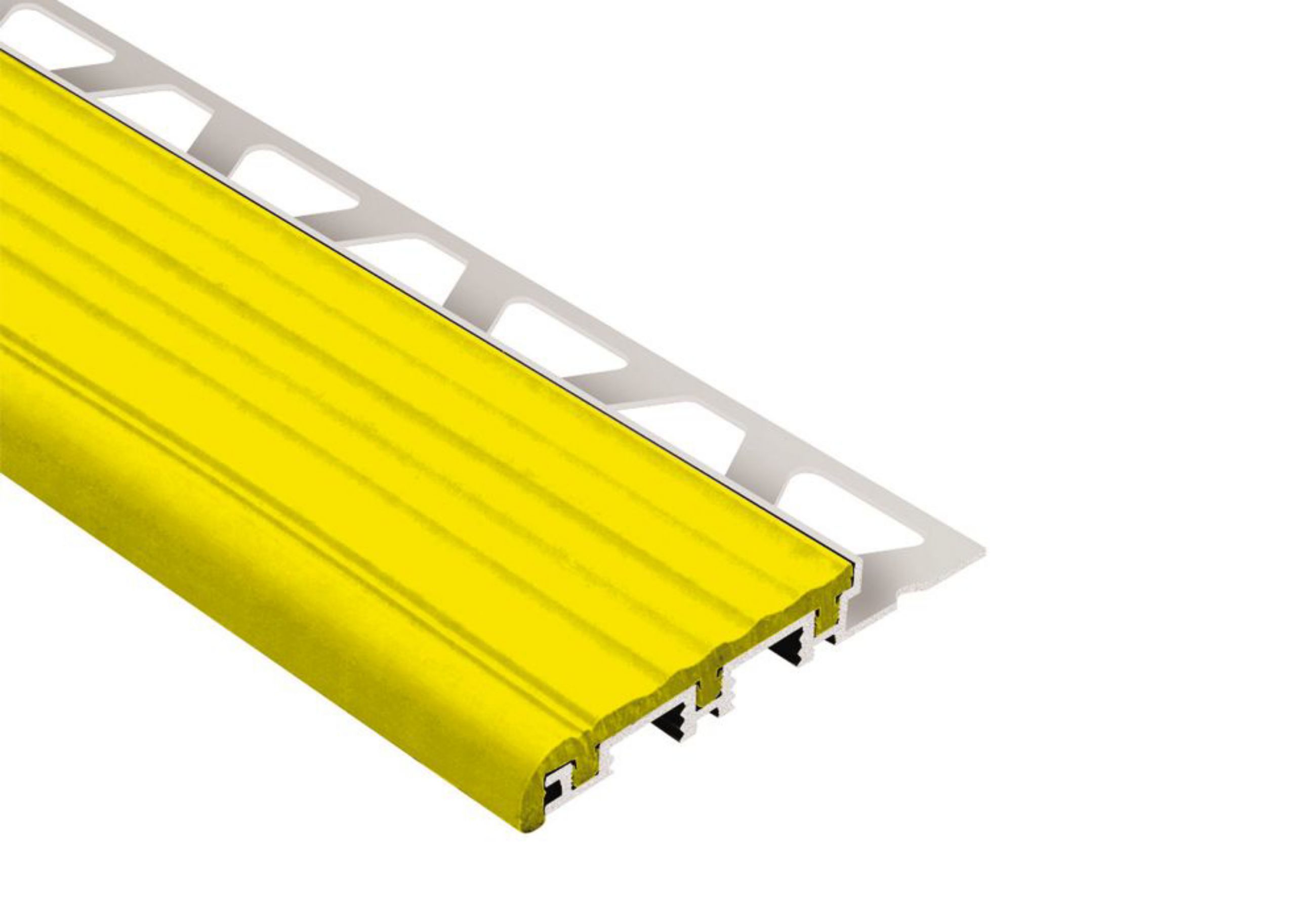 Schluter Trep-B 5/16" Alum 2-1/8" Insert Jaune 4' 11" CG8B/150
