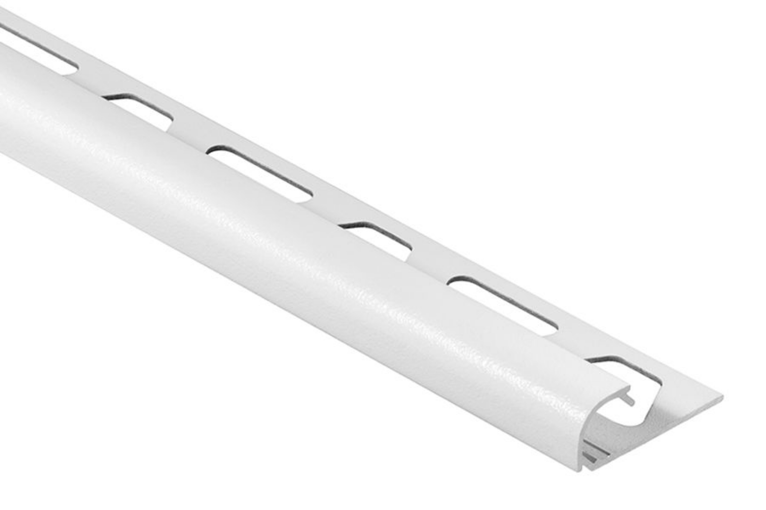 Schluter Rondec Profilé Rond 1/4" Alum Blanc Mat 10' RO60MBW/300