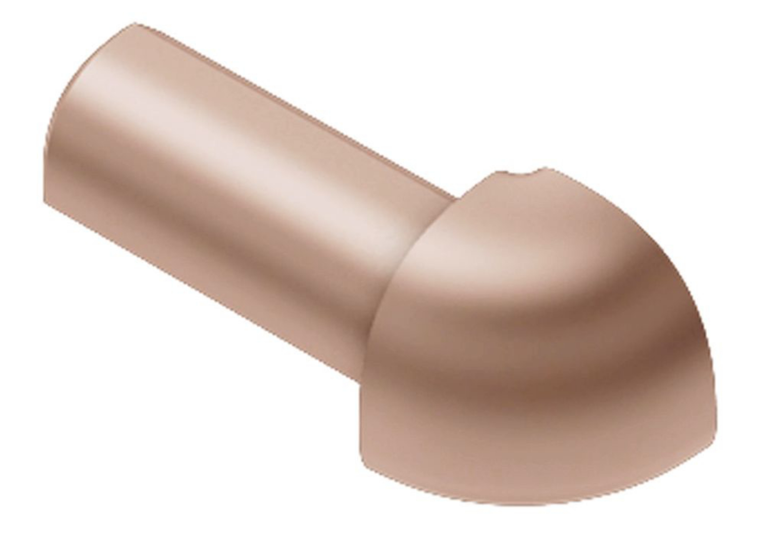Schluter Rondec Coin Ext 1/2" Alum Cuivre Mat EV/RO125AK