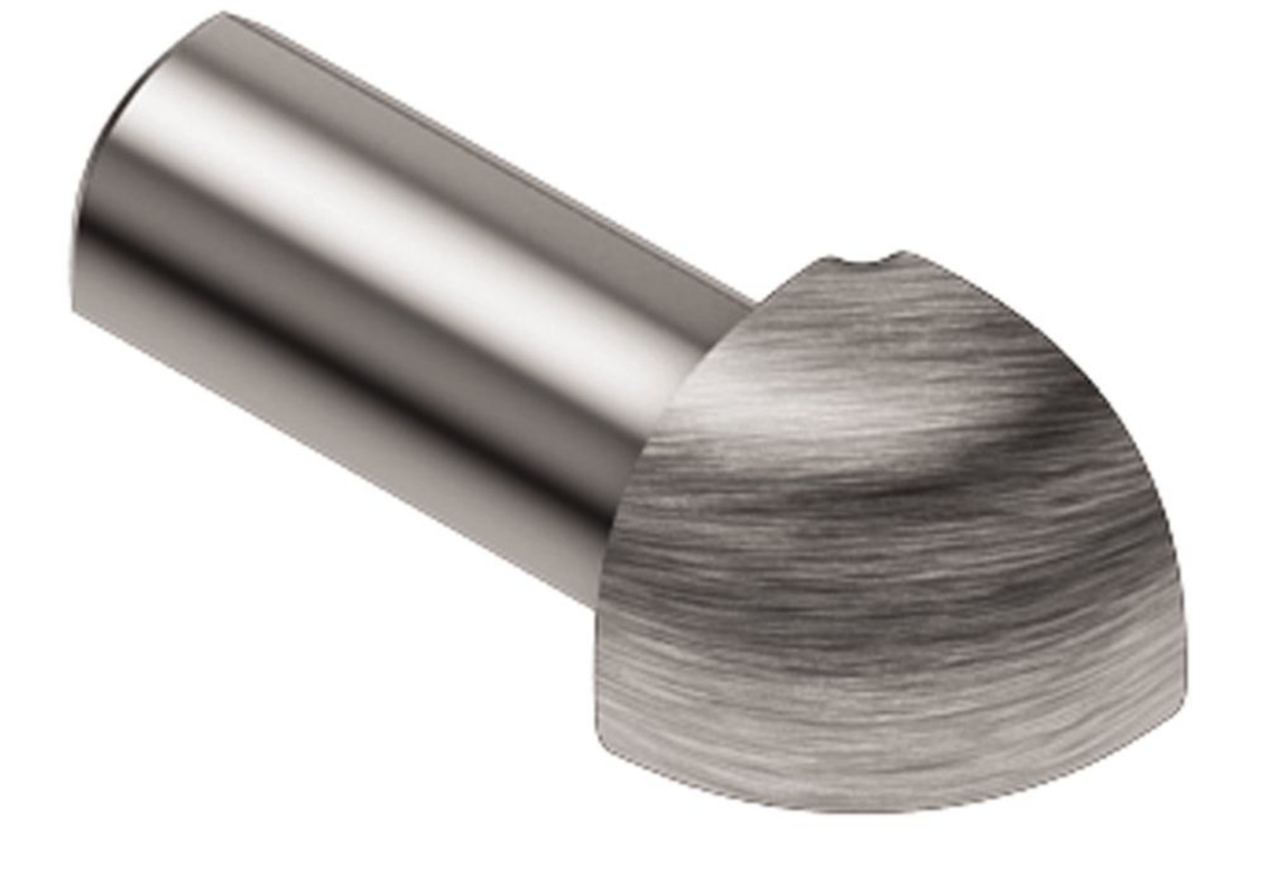 Schluter Rondec Coin Ext 1/2" Alum Chromé Brossé EV/RO125ACGB