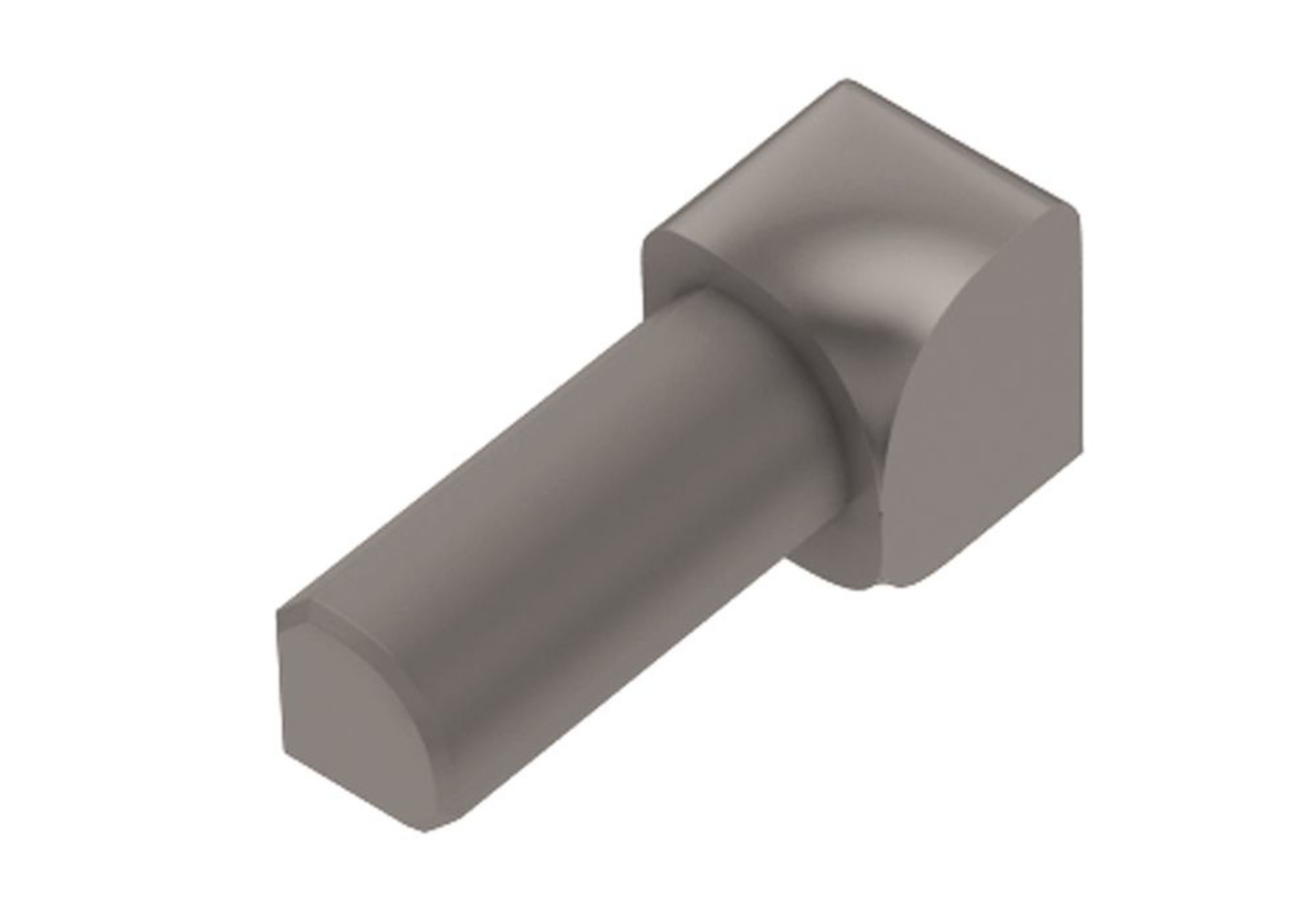 Schluter Rondec Coin Int 7/16" Pvc Gris I/PRO110G