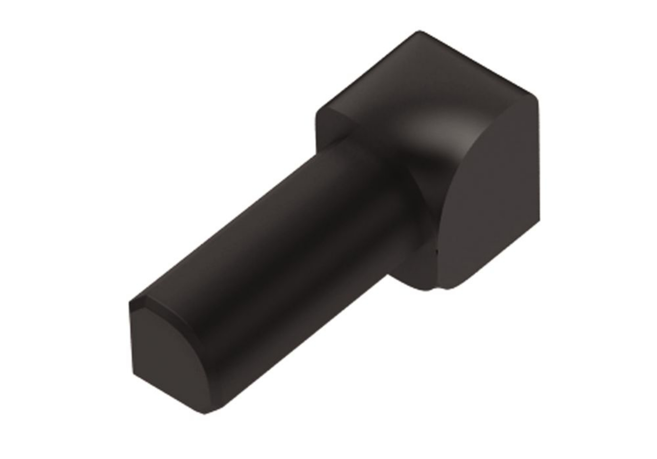 Schluter Rondec Coin Int 7/16" Pvc Noir I/PRO110GS