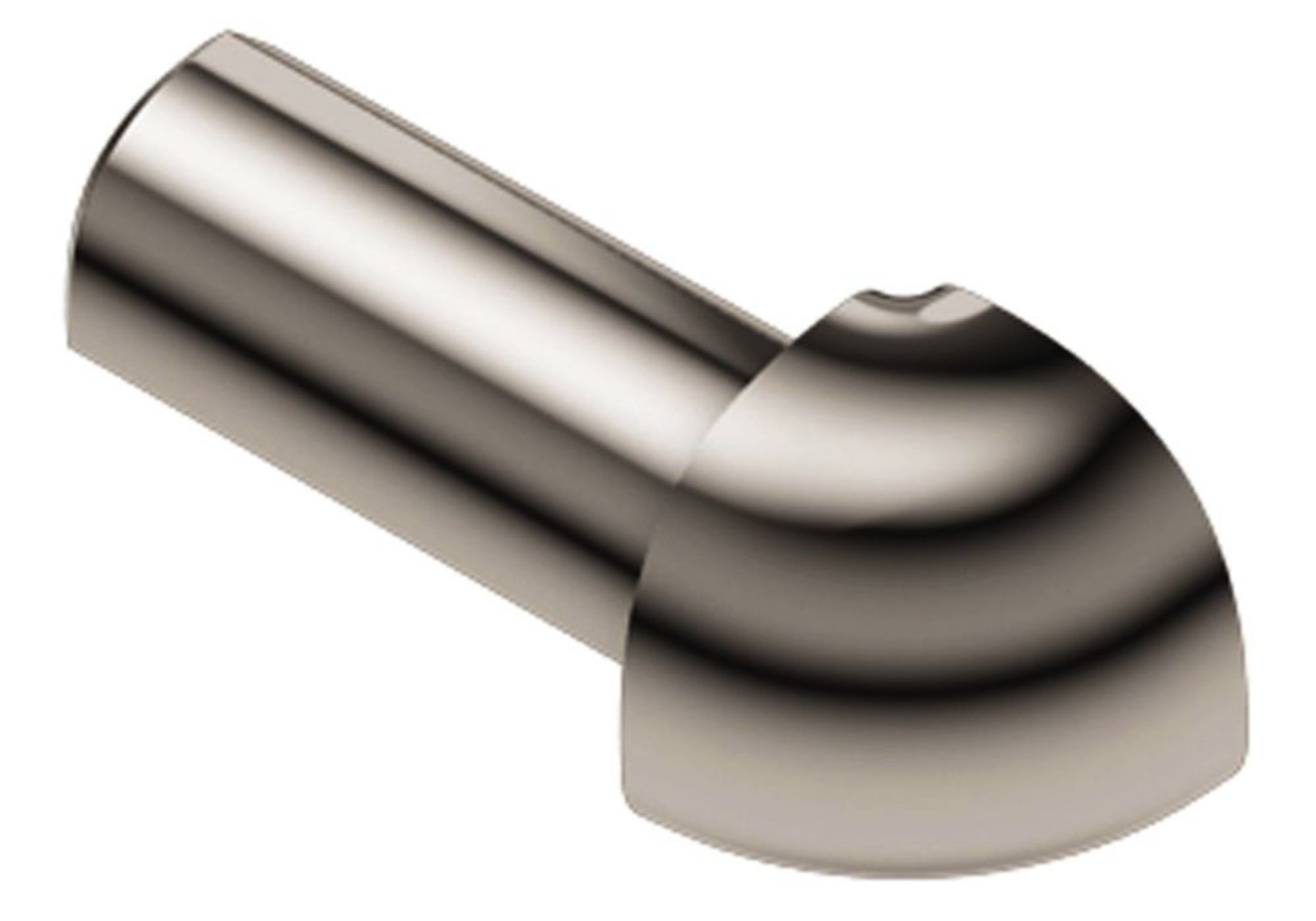 Schluter Rondec Coin Ext 3/8" Alum Nickel Poli EV/RO100ATG