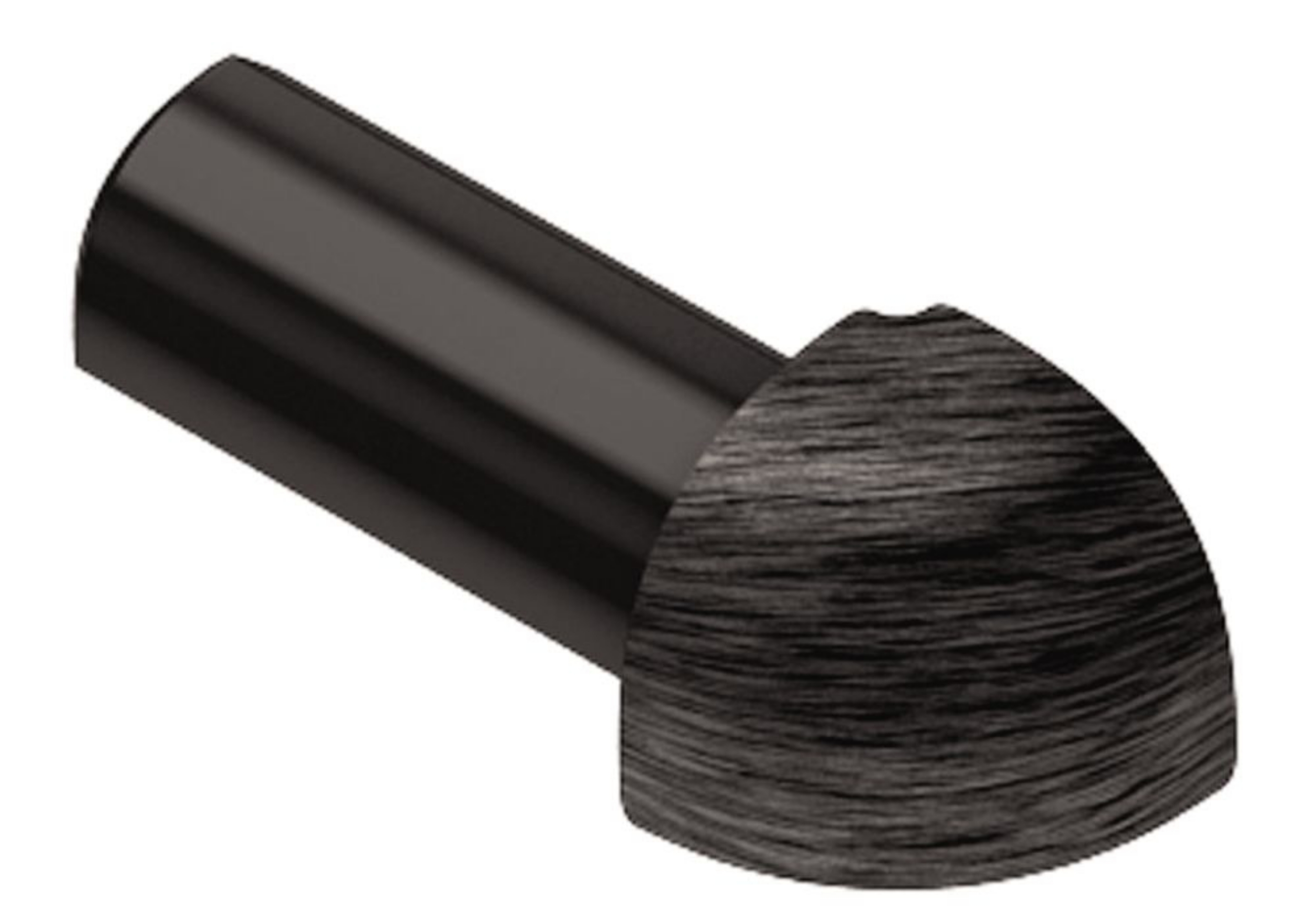 Schluter Rondec Coin Ext 3/8" Alum Noir Brillant EV/RO100AGSG