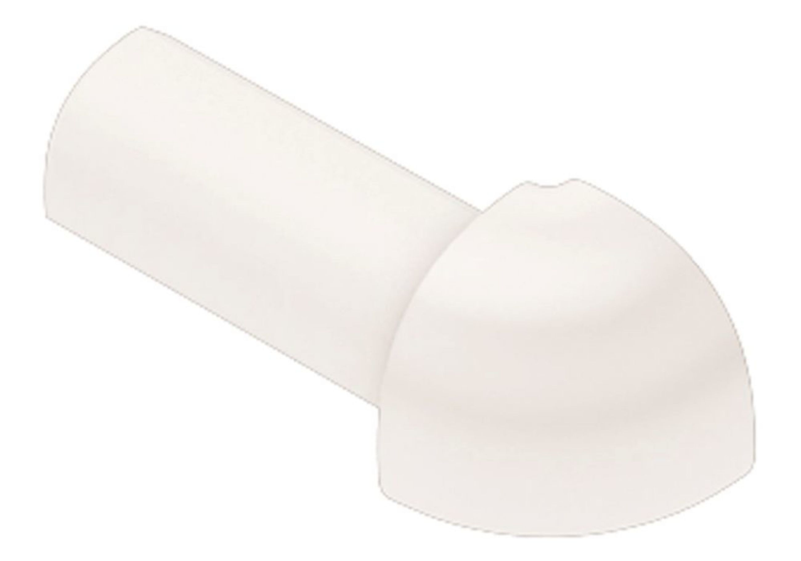 Schluter Rondec Coin Ext 3/8" Pvc Blanc E/PRO100W