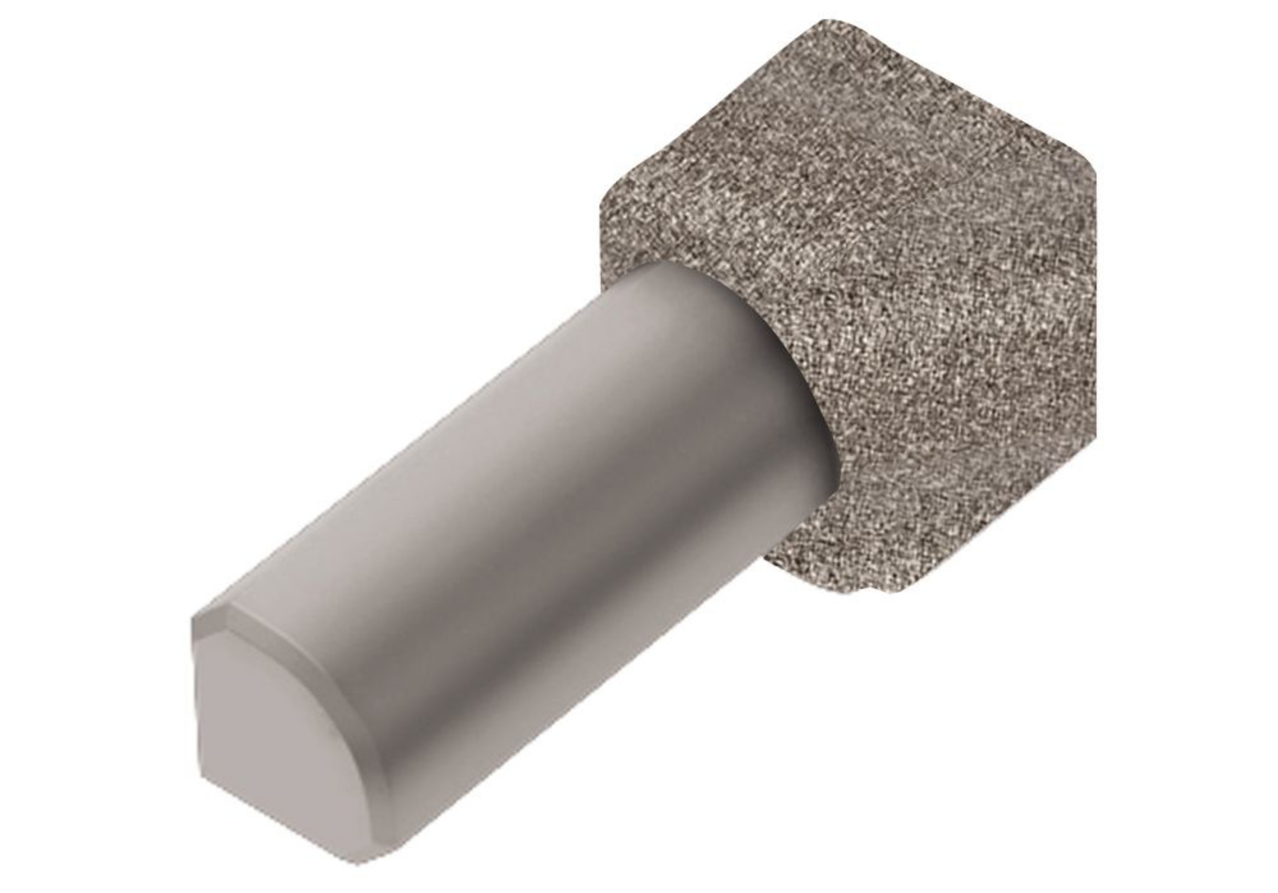 Schluter Rondec Coin Int 3/8" Alum Gris Pierre IV/RO100TSSG