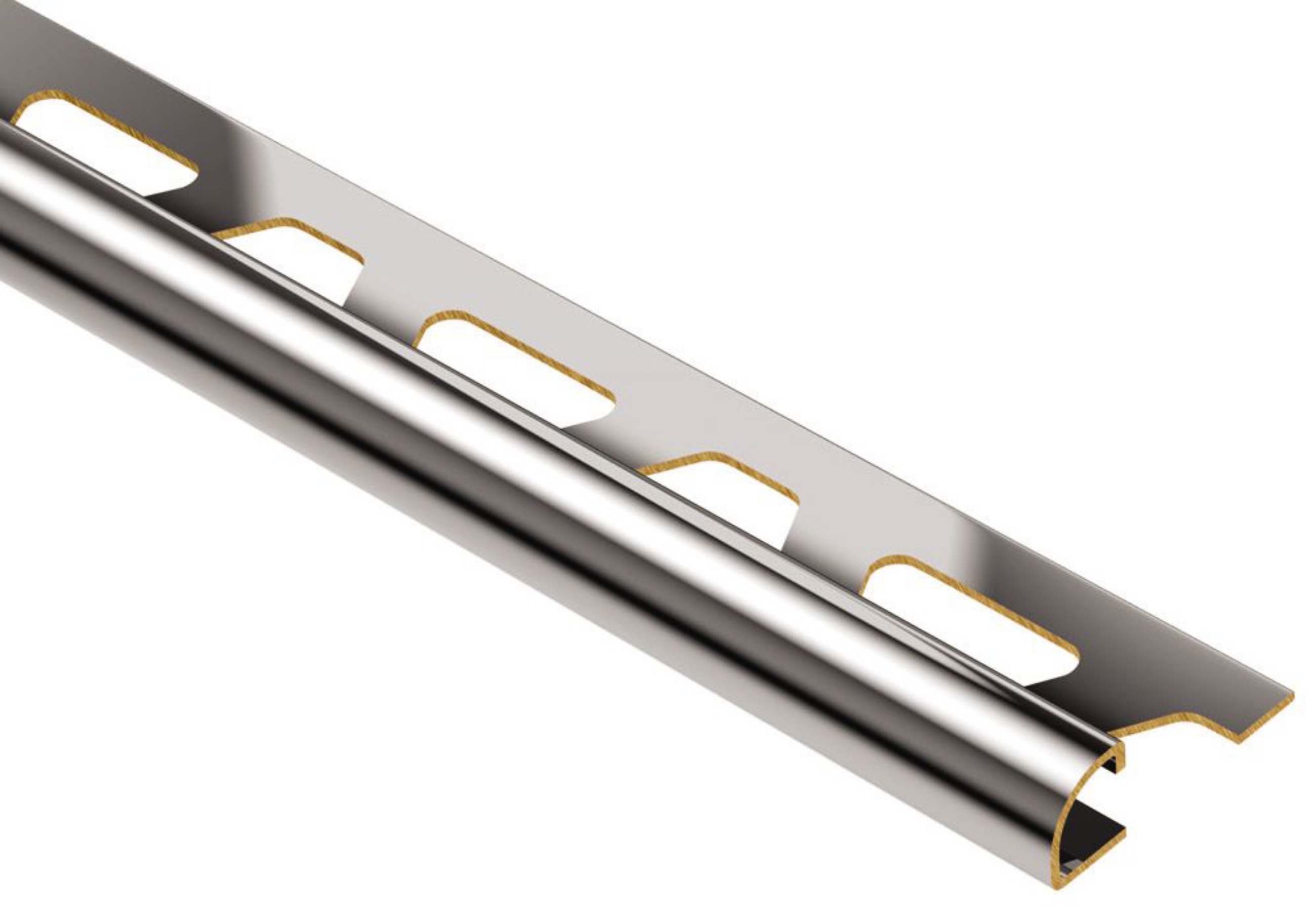 Schluter Rondec Profilé Rond 3/8" Laiton Chromé RO100MC
