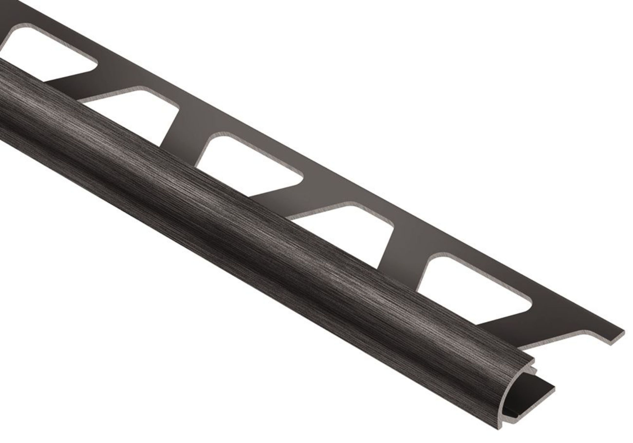 Schluter Rondec Profilé Rond 3/8" Alum Noir Brossé RO100AGSB