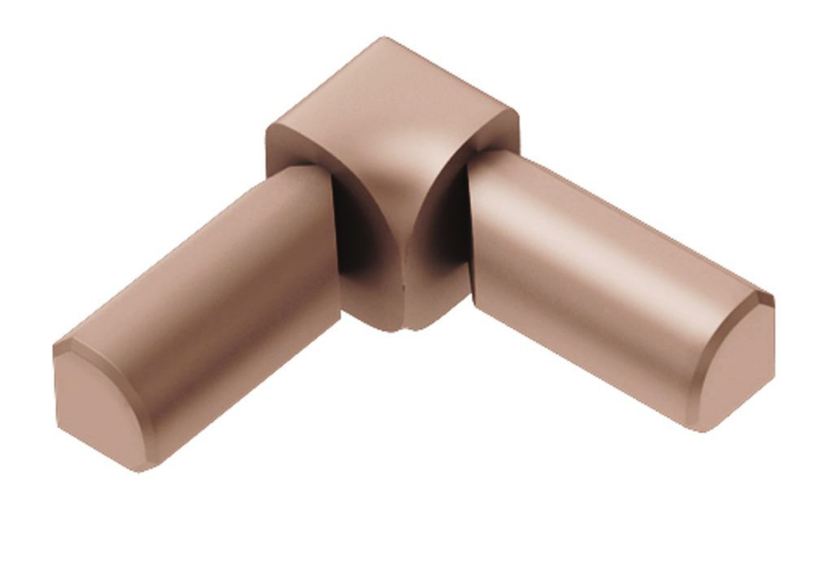 Schluter Rondec Coin Int 2-Bouts 3/8" Alum Cuivre Mat I2L/RO100AK