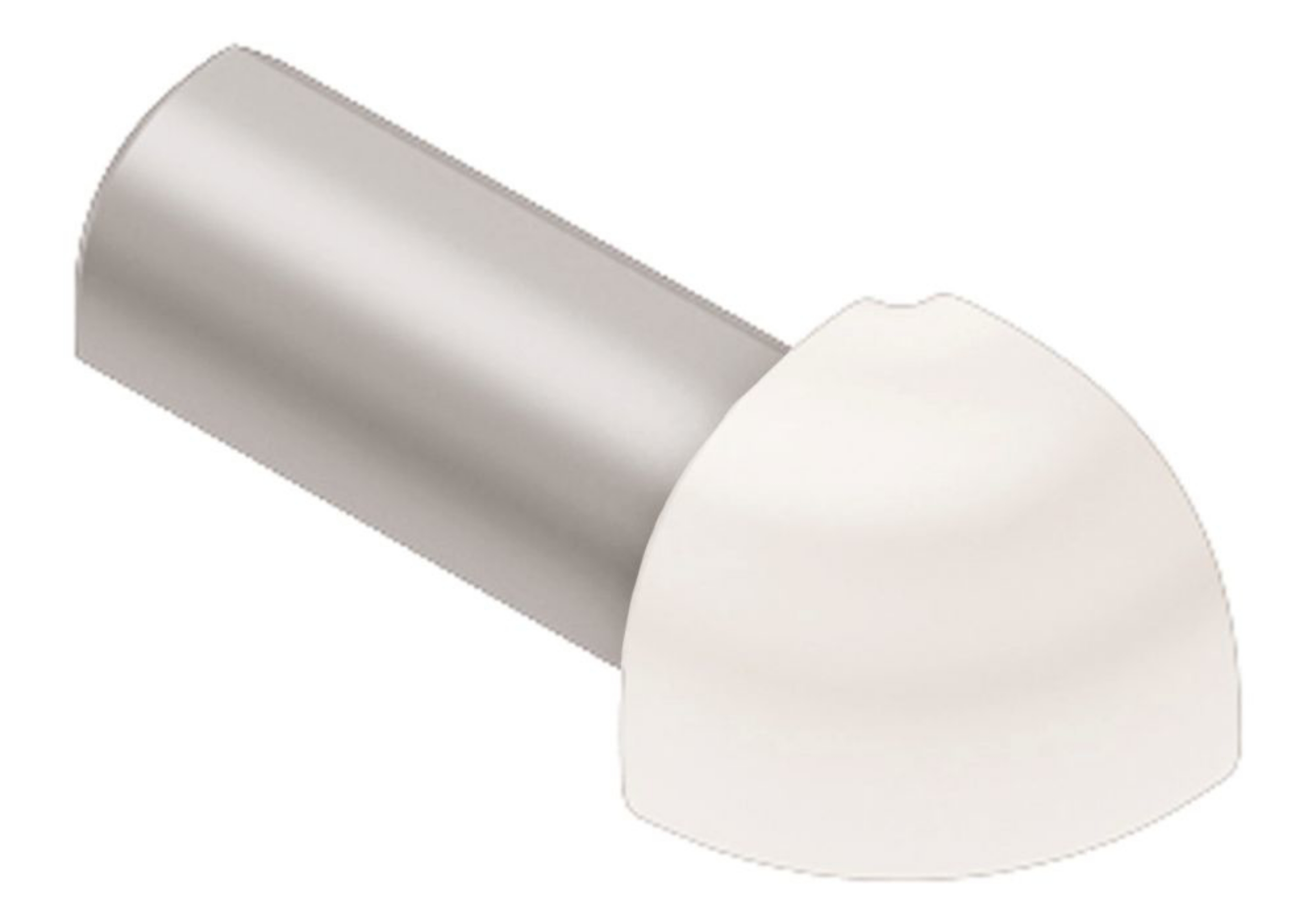 Schluter Rondec Coin Ext 5/16" Alum Blanc ED/RO80W