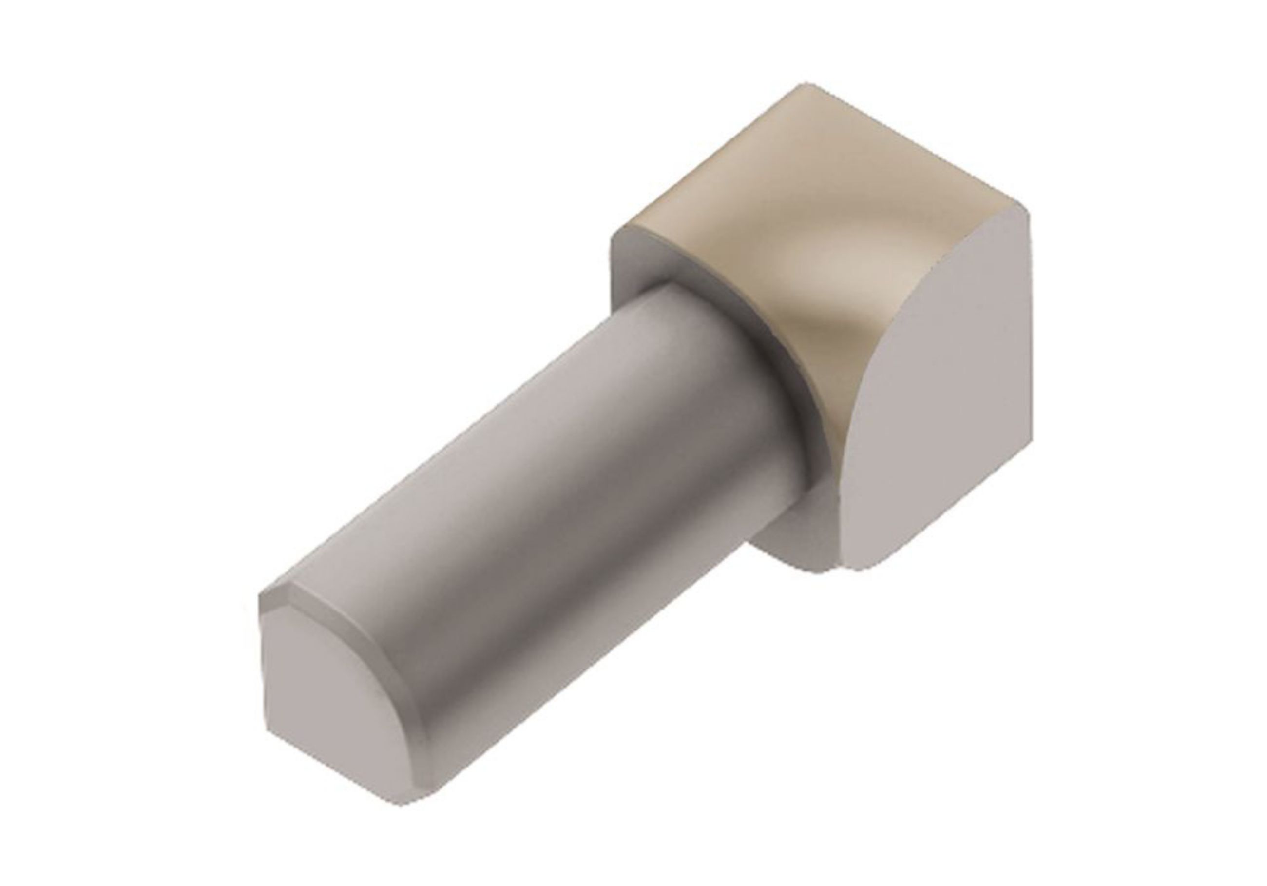 Schluter Rondec Coin Int 5/16" Alum Beige Clair ID/RO80HB