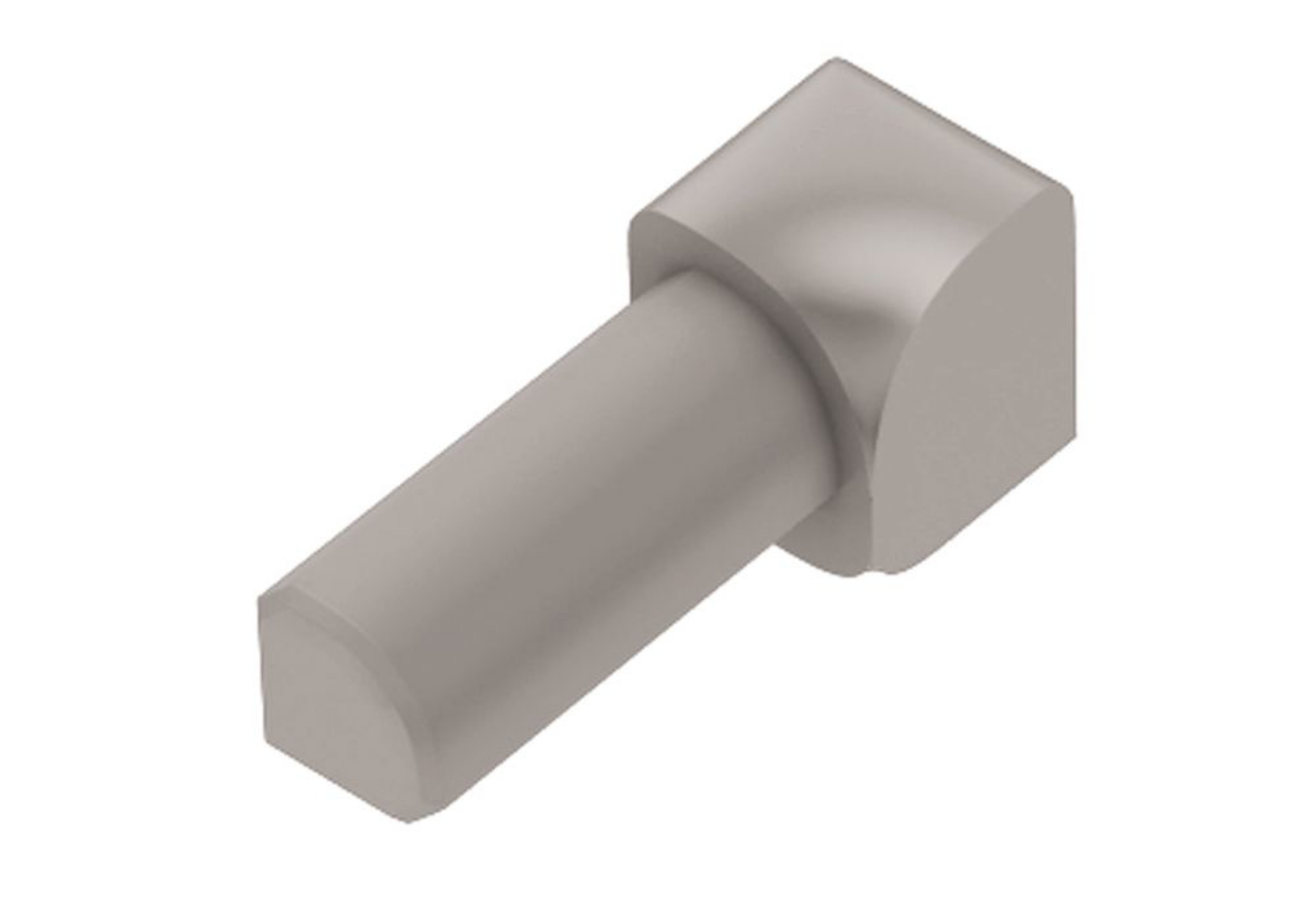 Schluter Rondec Coin Int 5/16" Pvc Gris Classique I/PRO80PG