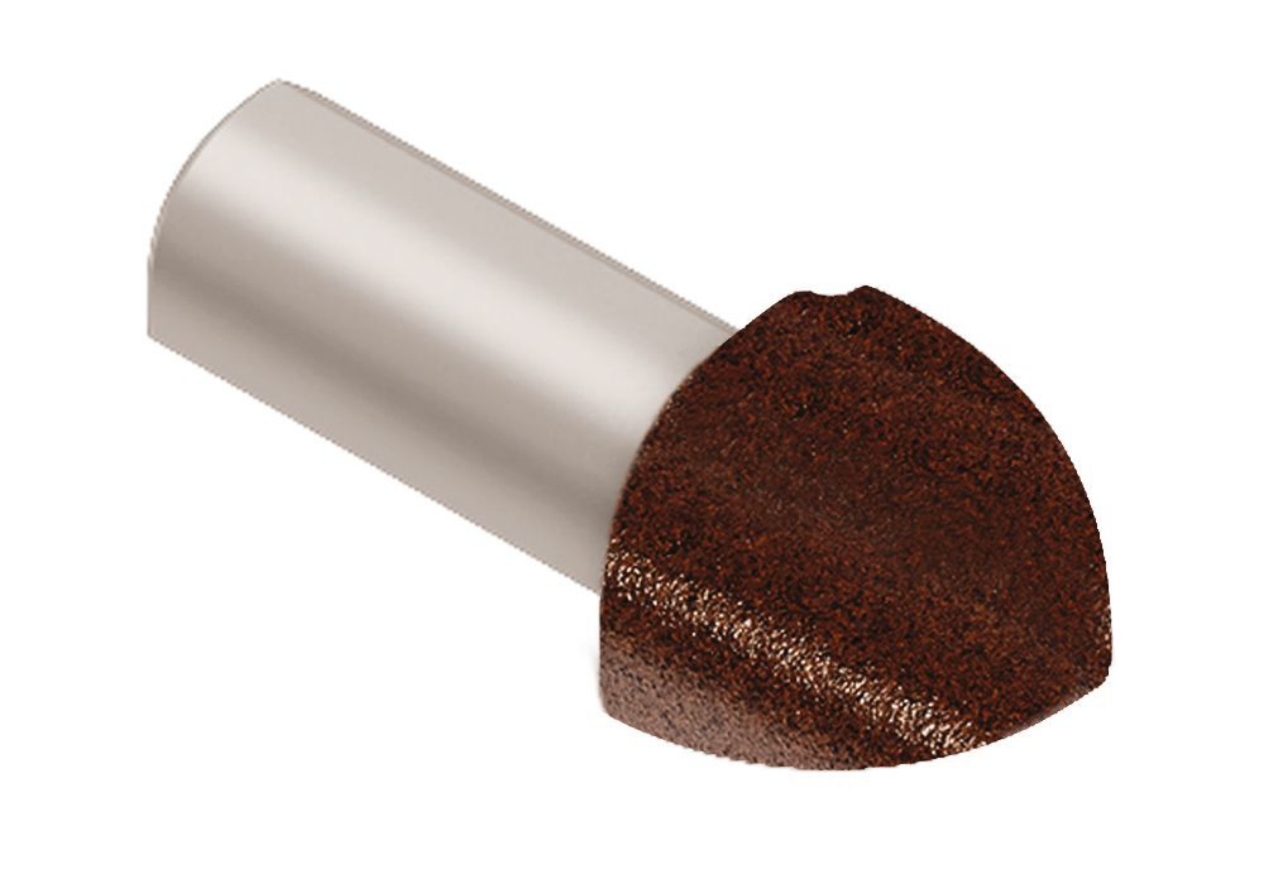 Schluter Rondec Coin Ext 1/4" Alum Brun Rustique EV/RO60TSR
