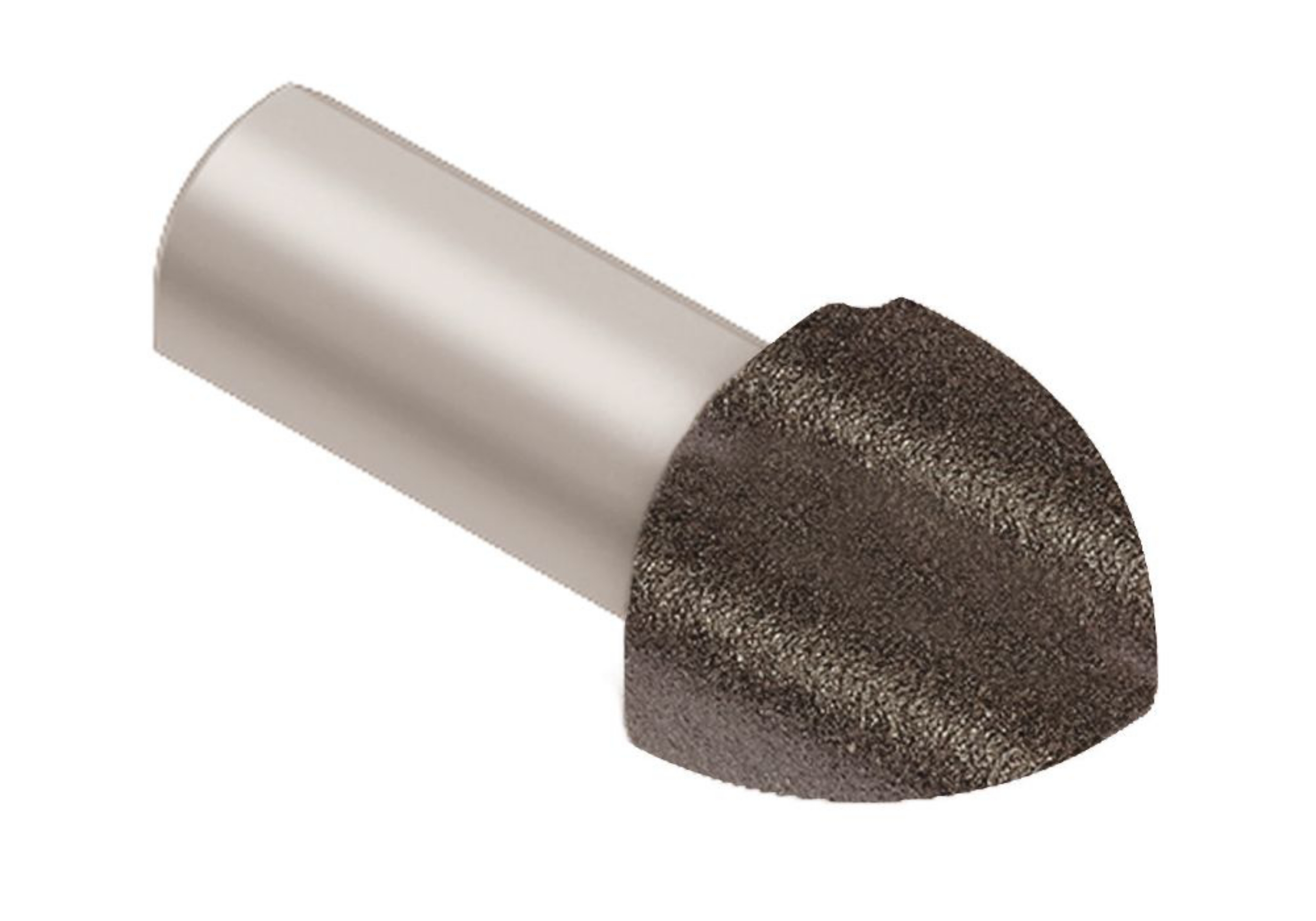 Schluter Rondec Coin Ext 1/4" Alum Anthracite Clair EV/RO60TSLA
