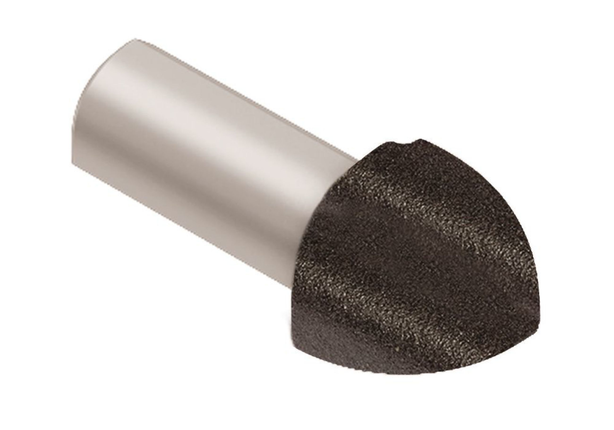 Schluter Rondec Coin Ext 1/4" Alum Anthracite Foncé EV/RO60TSDA
