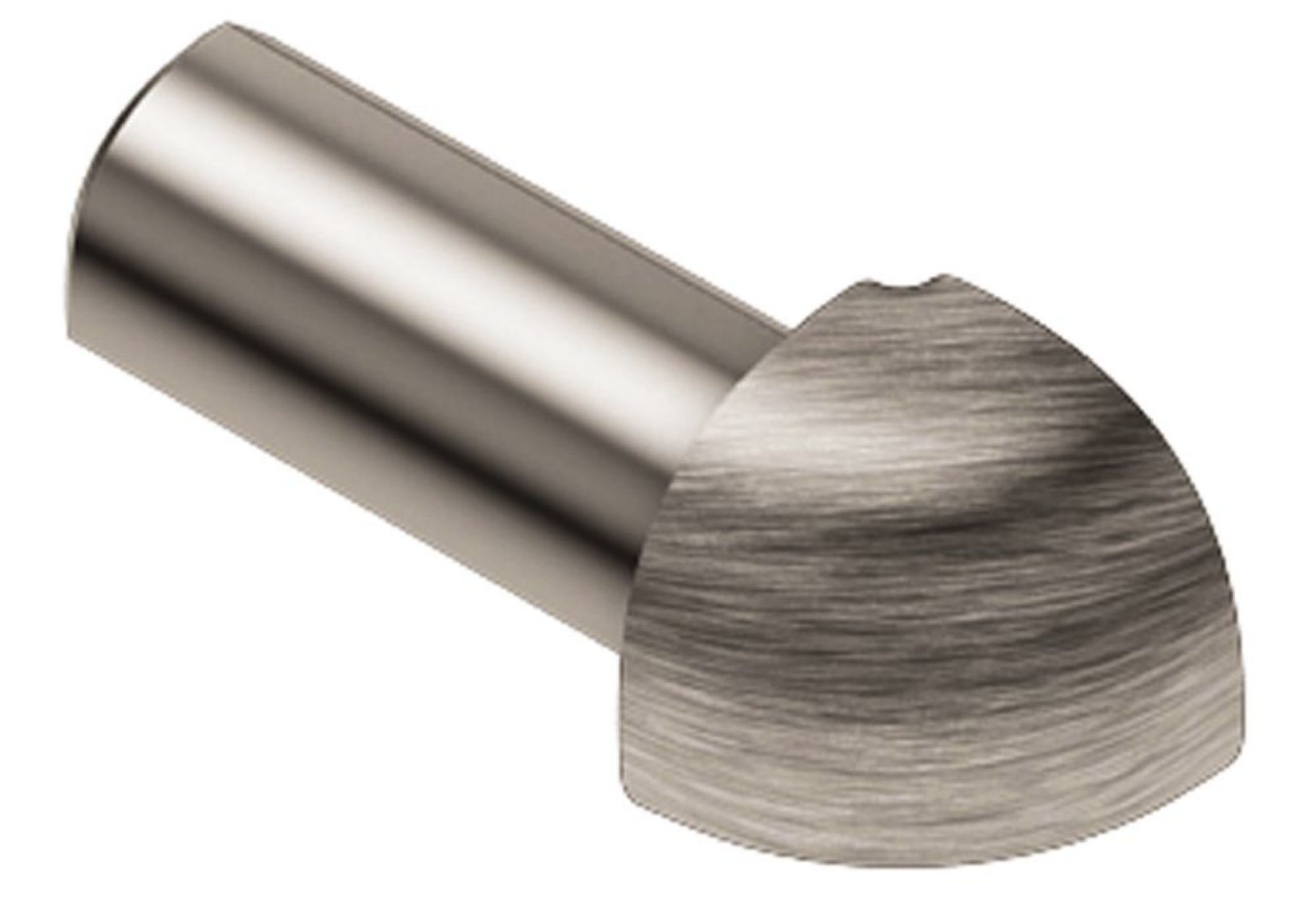Schluter Rondec Coin Ext 1/4" Alum Nickel Brossé EV/RO60ATGB