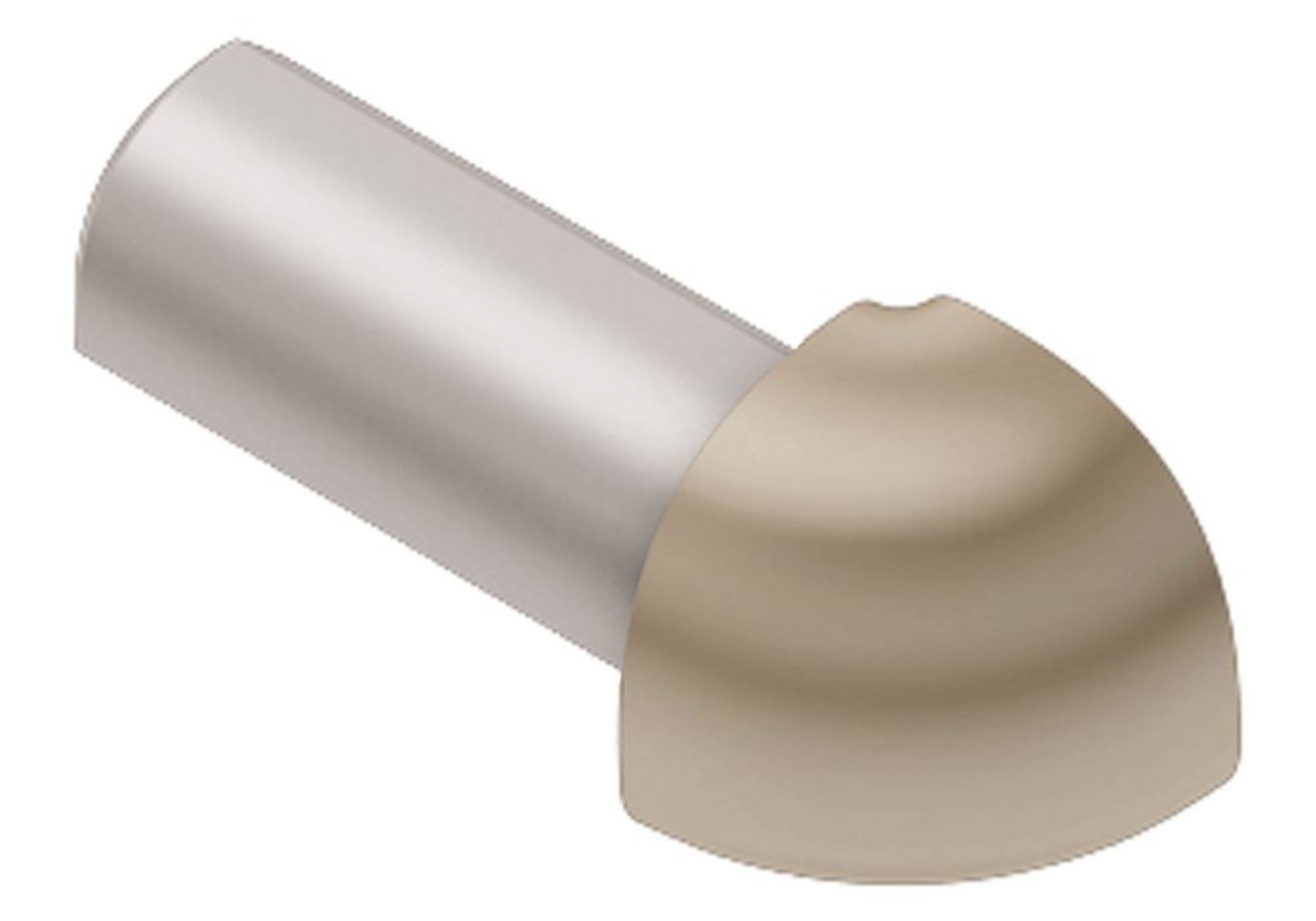 Schluter Rondec Coin Ext 1/4" Alum Beige Clair ED/RO60HB