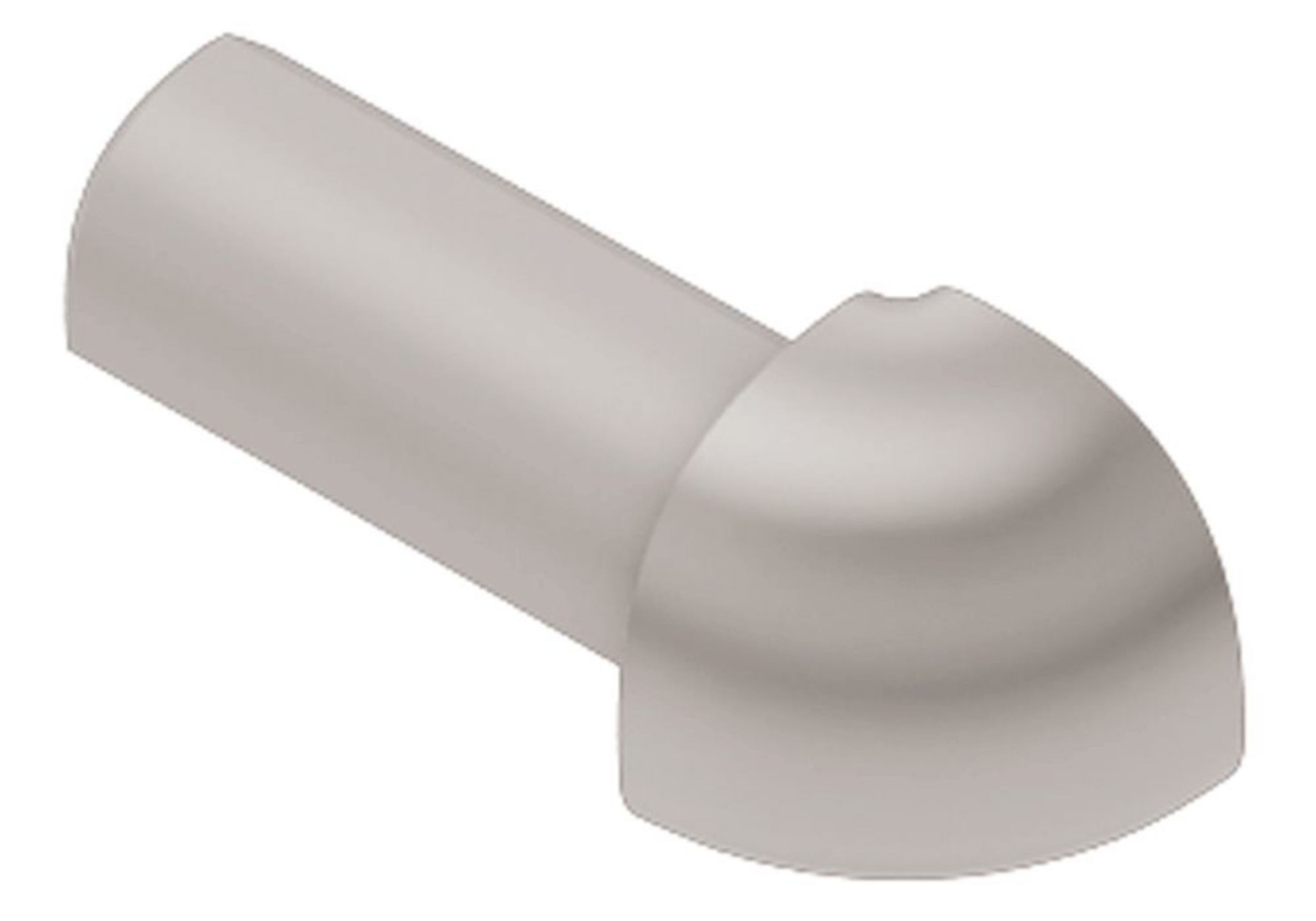 Schluter Rondec Coin Ext 1/4" Pvc Gris Clair E/PRO60HG