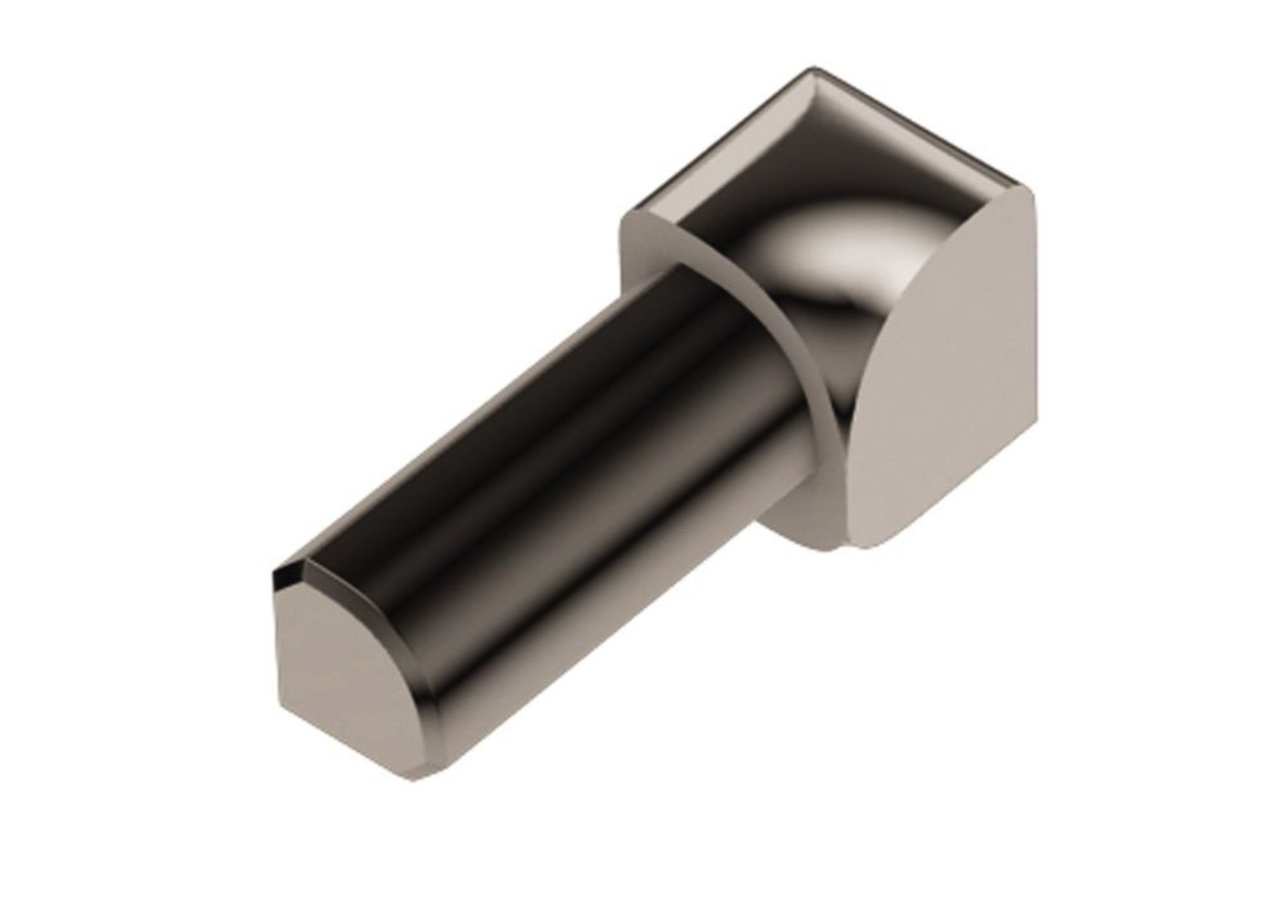 Schluter Rondec Coin Int 1/4" Alum Nickel Poli IV/RO60ATG