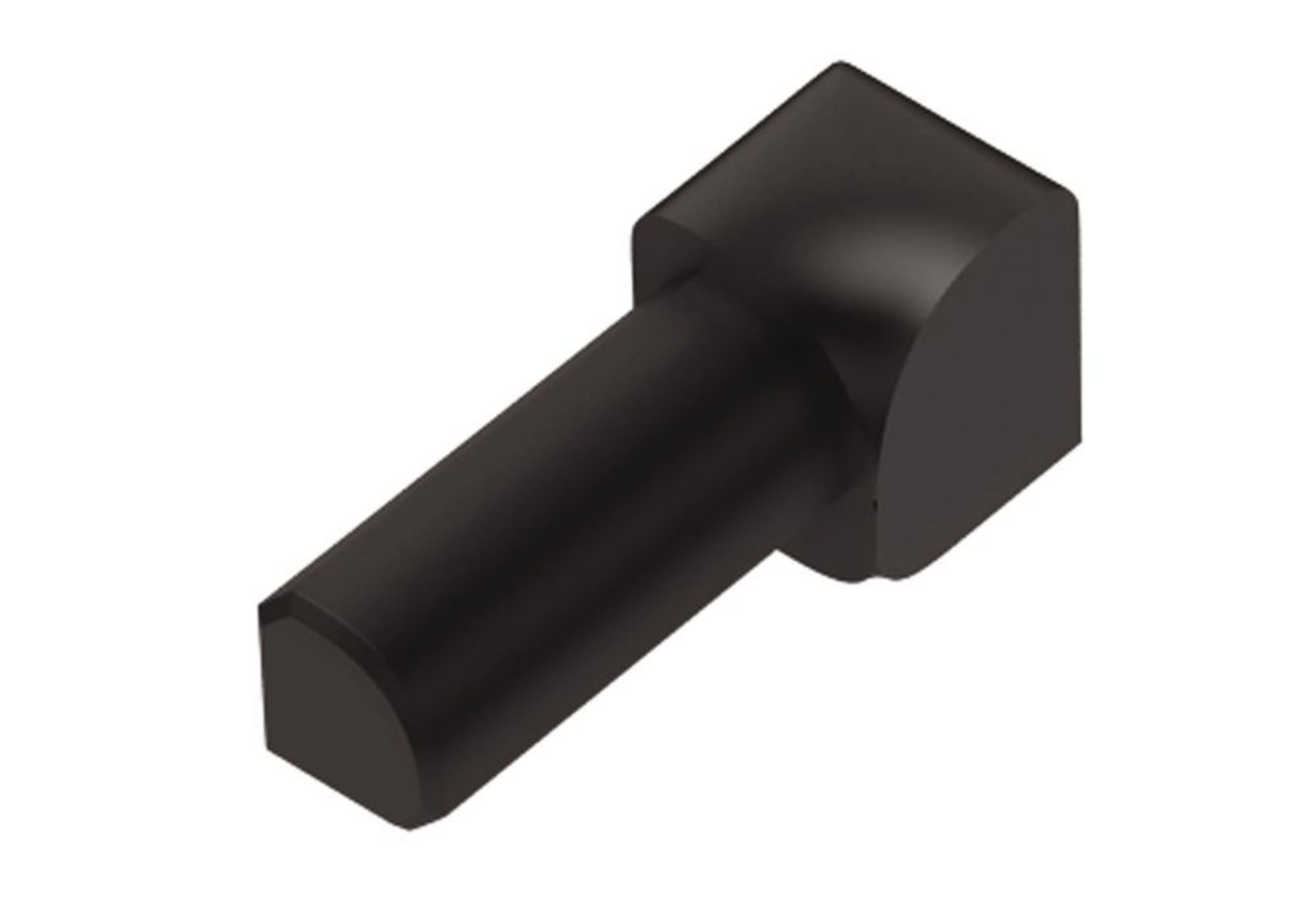 Schluter Rondec Coin Int 1/4" Pvc Noir I/PRO60GS