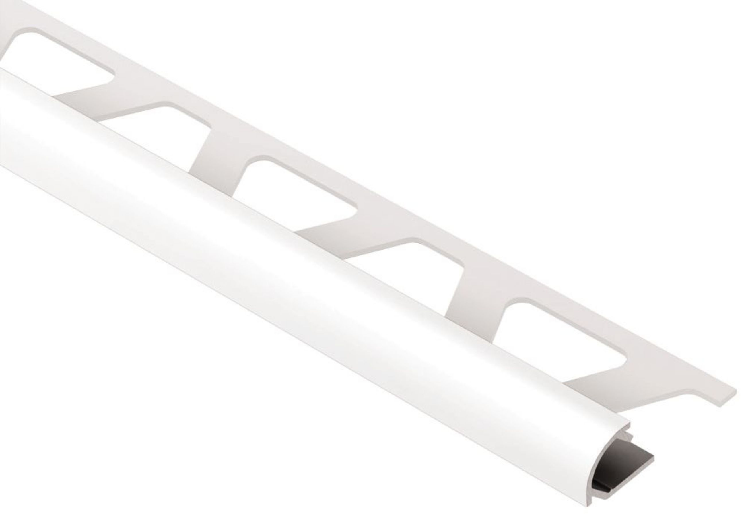 Schluter Rondec Profilé Rond 1/4" Alum Blanc Éclatant RO60BW