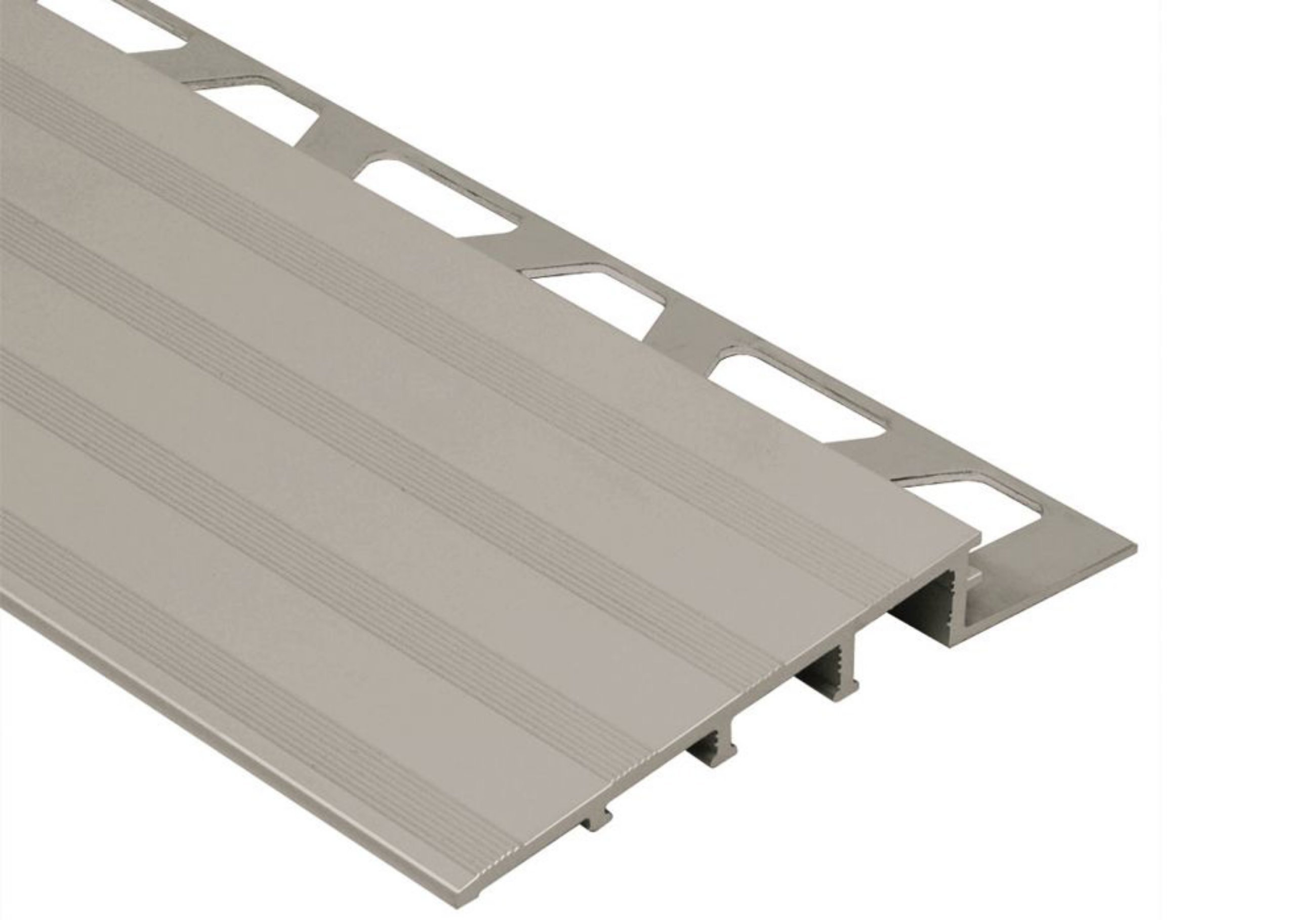 Schluter Reno-Ramp 3-1/2"-Large Transition 1/2" Alum Mat AERP125B90