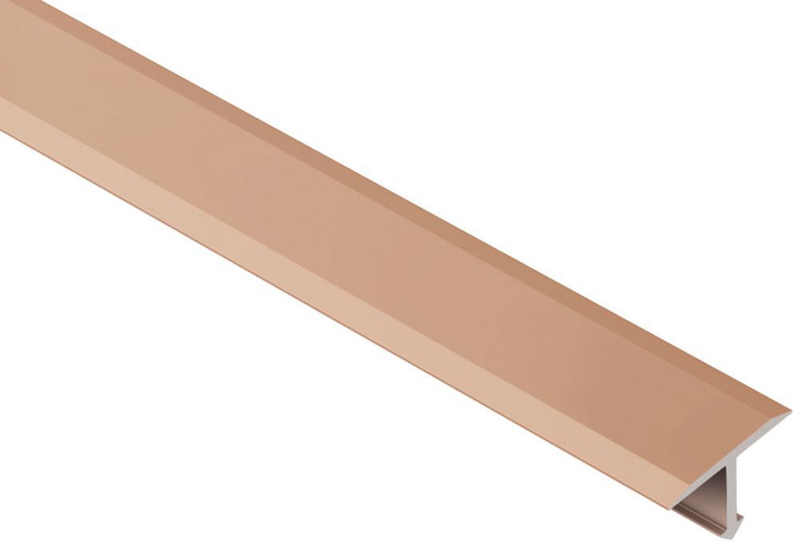 Schluter Reno-T 17/32"-Large Transition Alum Cuivre Mat T9/14AK