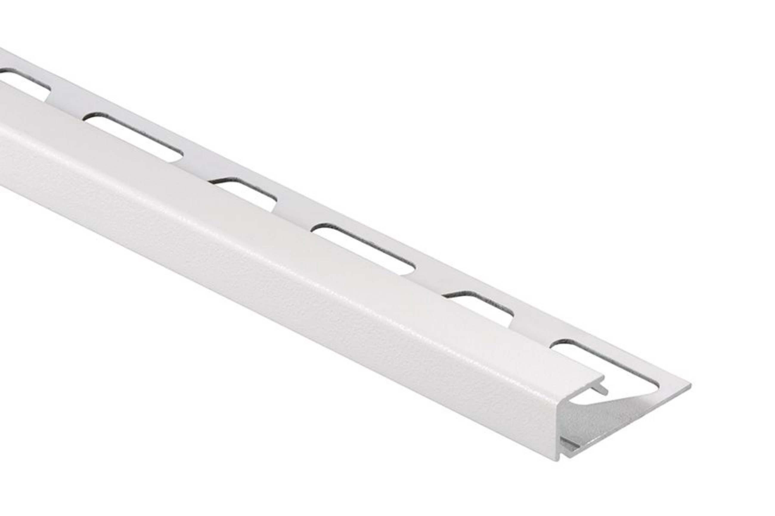 Schluter Quadec Profilé Carré 3/8" Alum Blanc Mat 10' Q100MBW/300