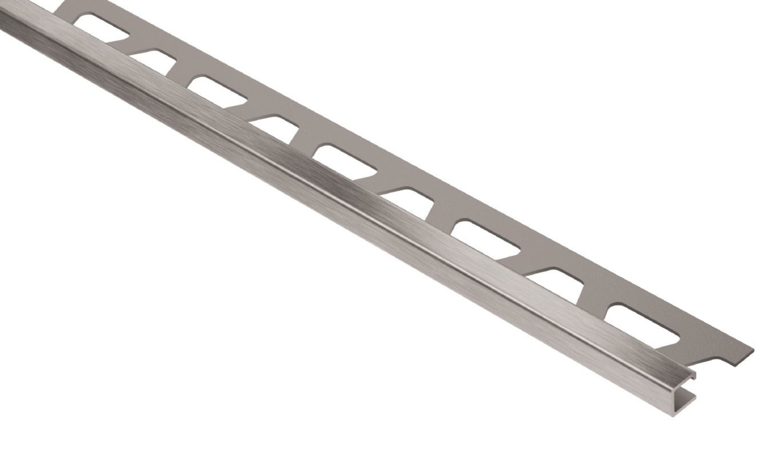 Schluter Quadec Profilé Carré 1/2" Inox Brossé Q125EB