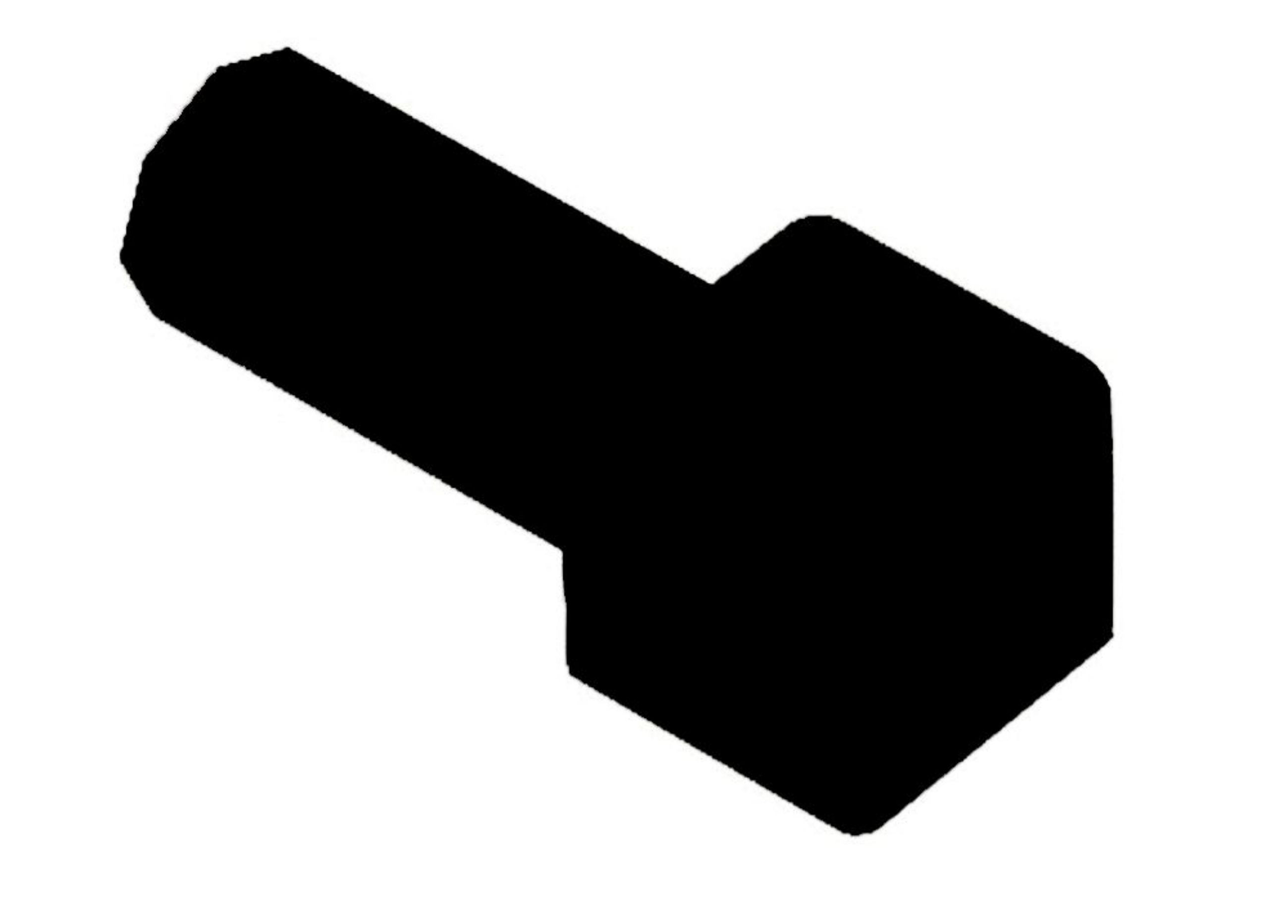 Schluter Quadec Coin Ext 1/2" Pvc Noir E/PQ125GS