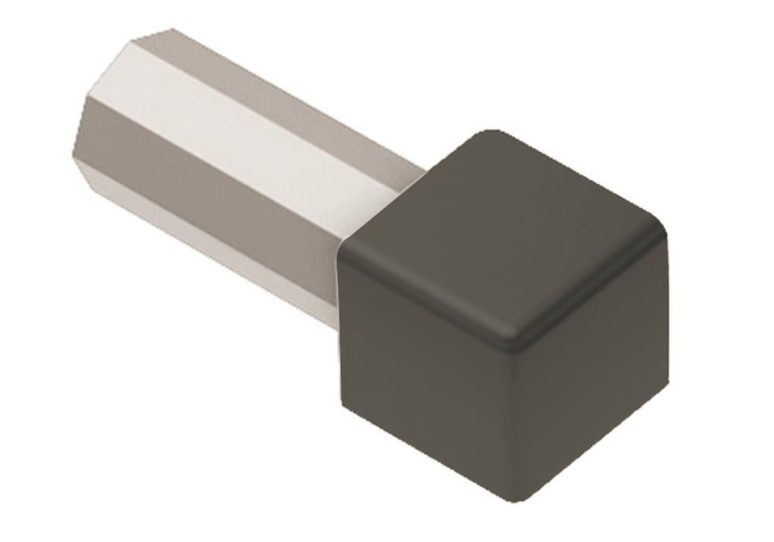 Schluter Quadec Coin Ext 7/16" Alum Gris Quartz ED/Q110QG