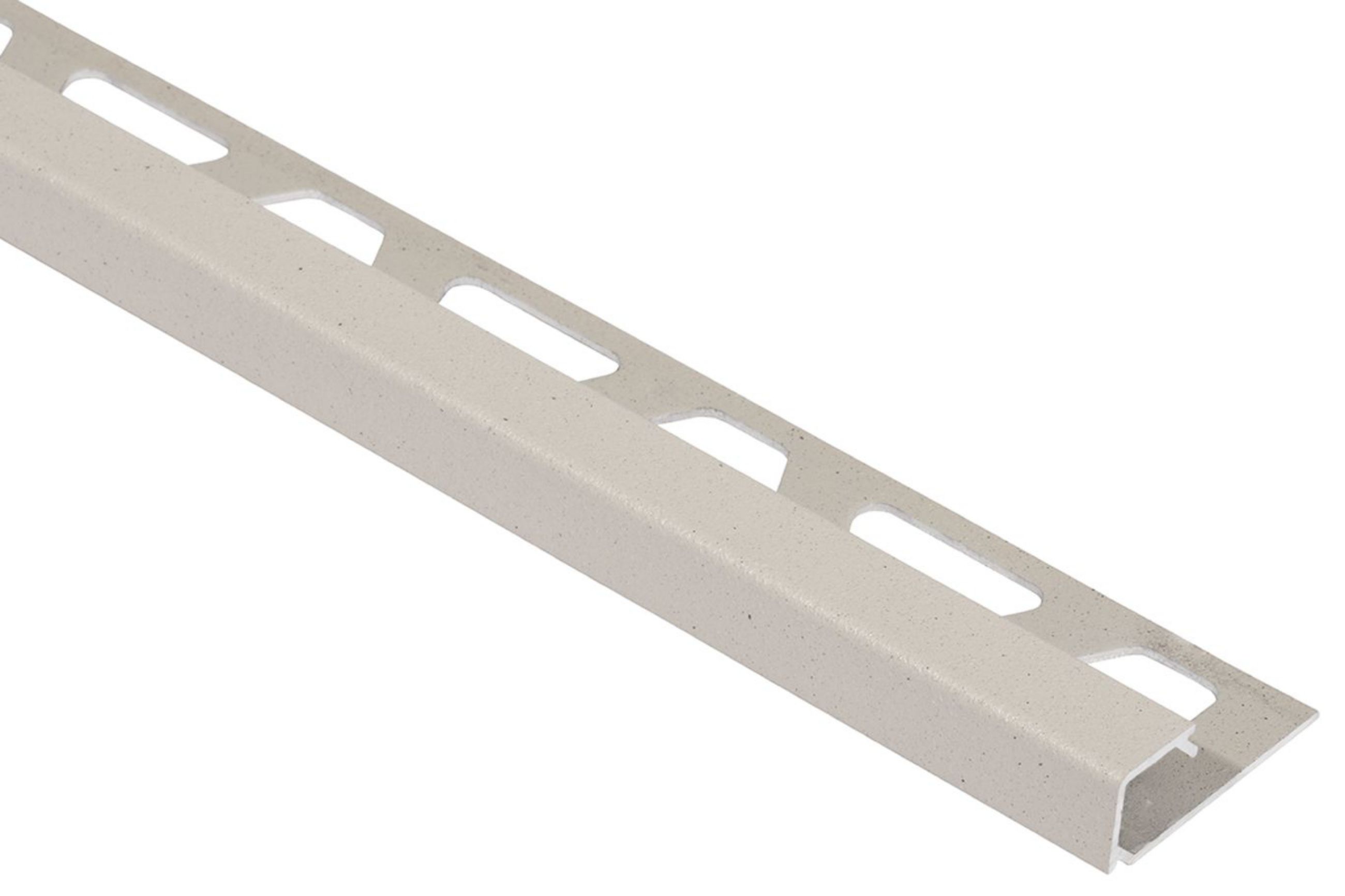 Schluter Quadec Profilé Carré 3/8" Alum Ivoire Q100TSI