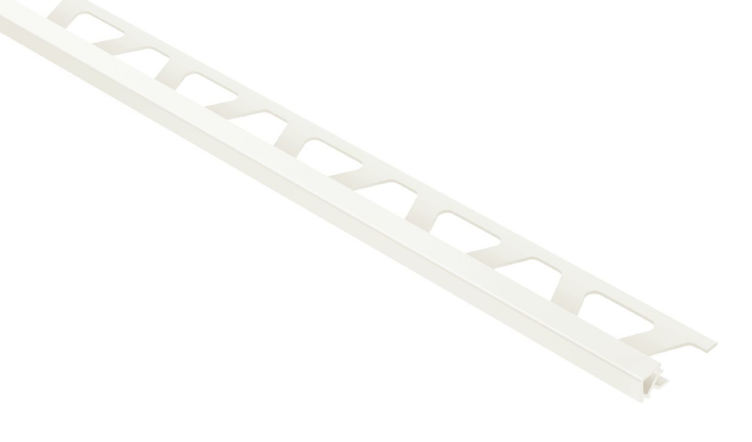 Schluter Quadec Profilé Carré 1/4" Pvc Blanc PQ60W