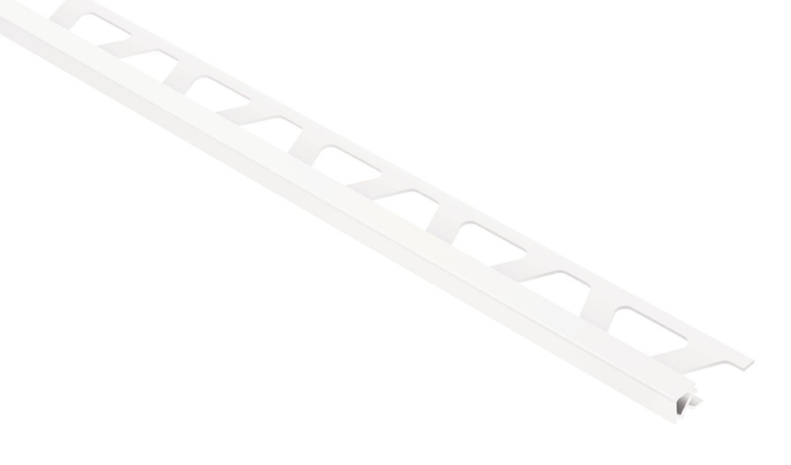 Schluter Quadec Profilé Carré 1/4" Pvc Blanc Écl PQ60BW