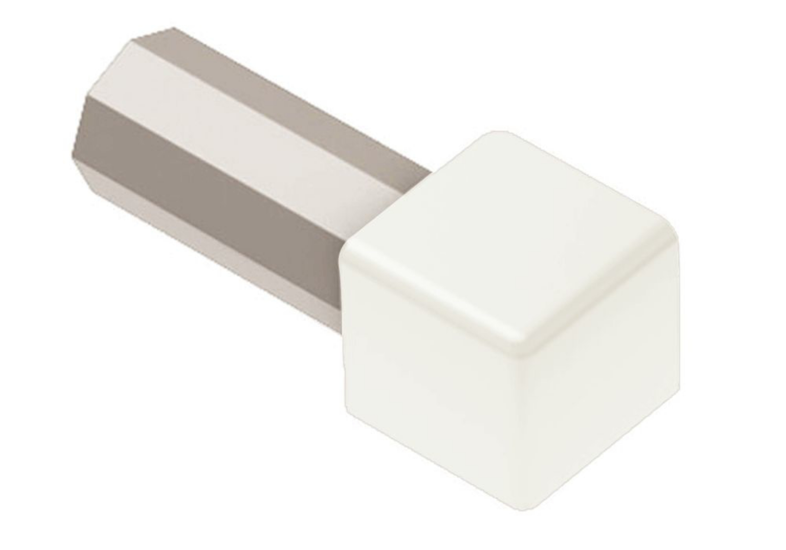 Schluter Quadec Coin Ext 1/4" Alum Blanc ED/Q60W